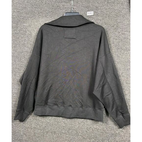 Umgee Casual Promises Black Scuba Size Small Long Sleeves Pullover Oversized - Picture 2 of 7